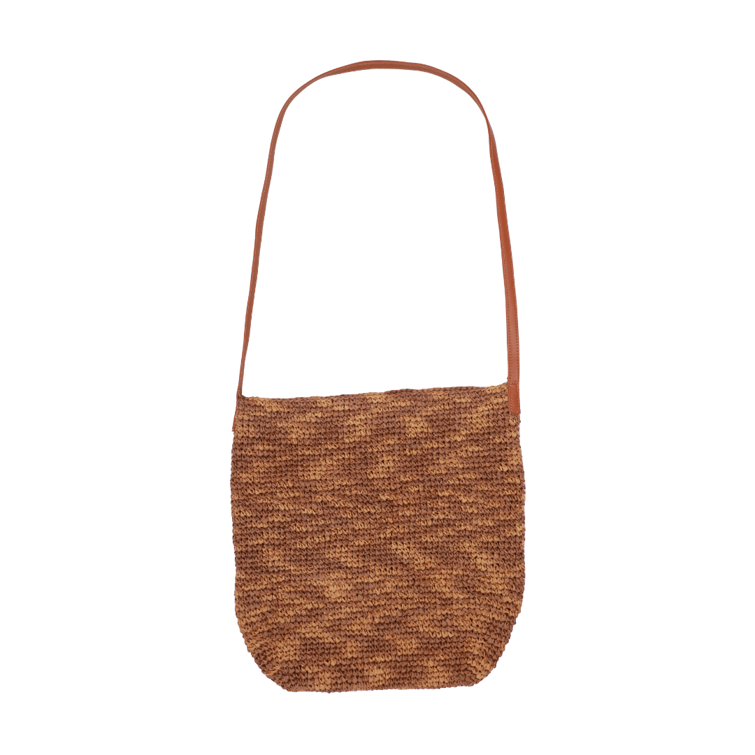 Raffia Metallic Sling Bag | 15x15.5 Inch | Viraasat The Legacy