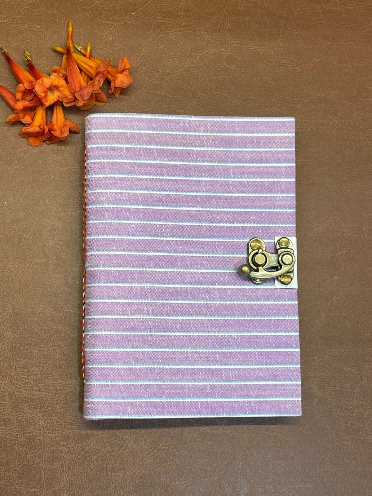 Assorted Handmade Diaries with Vintage Lock