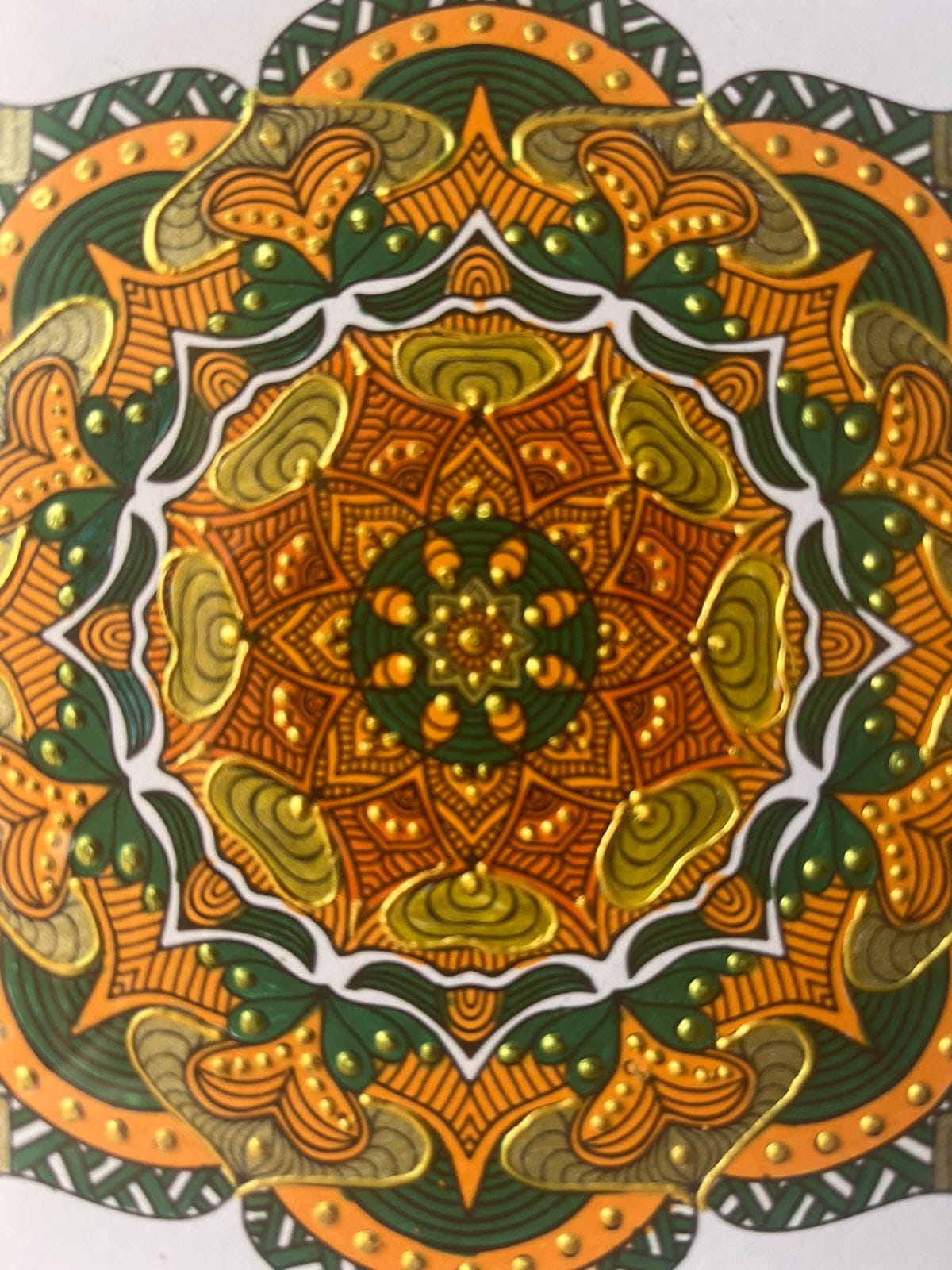 Heritage Hand-Painted Mandala Canvas with Deluxe Frame - 8 x 8 Inch | Viraasat the Legacy