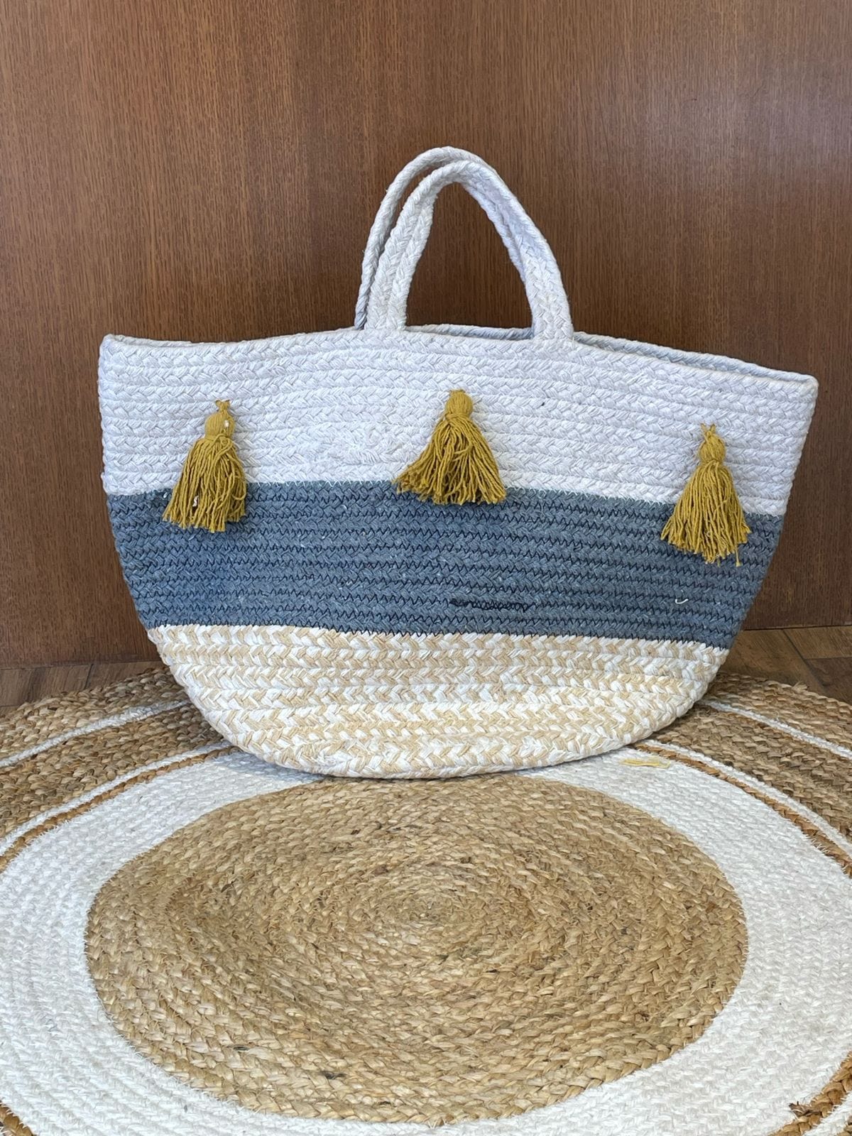 Elevate Your Style with Viraasat The Legacy Jute Cotton Tote Bag – Where Tradition Meets Modernity