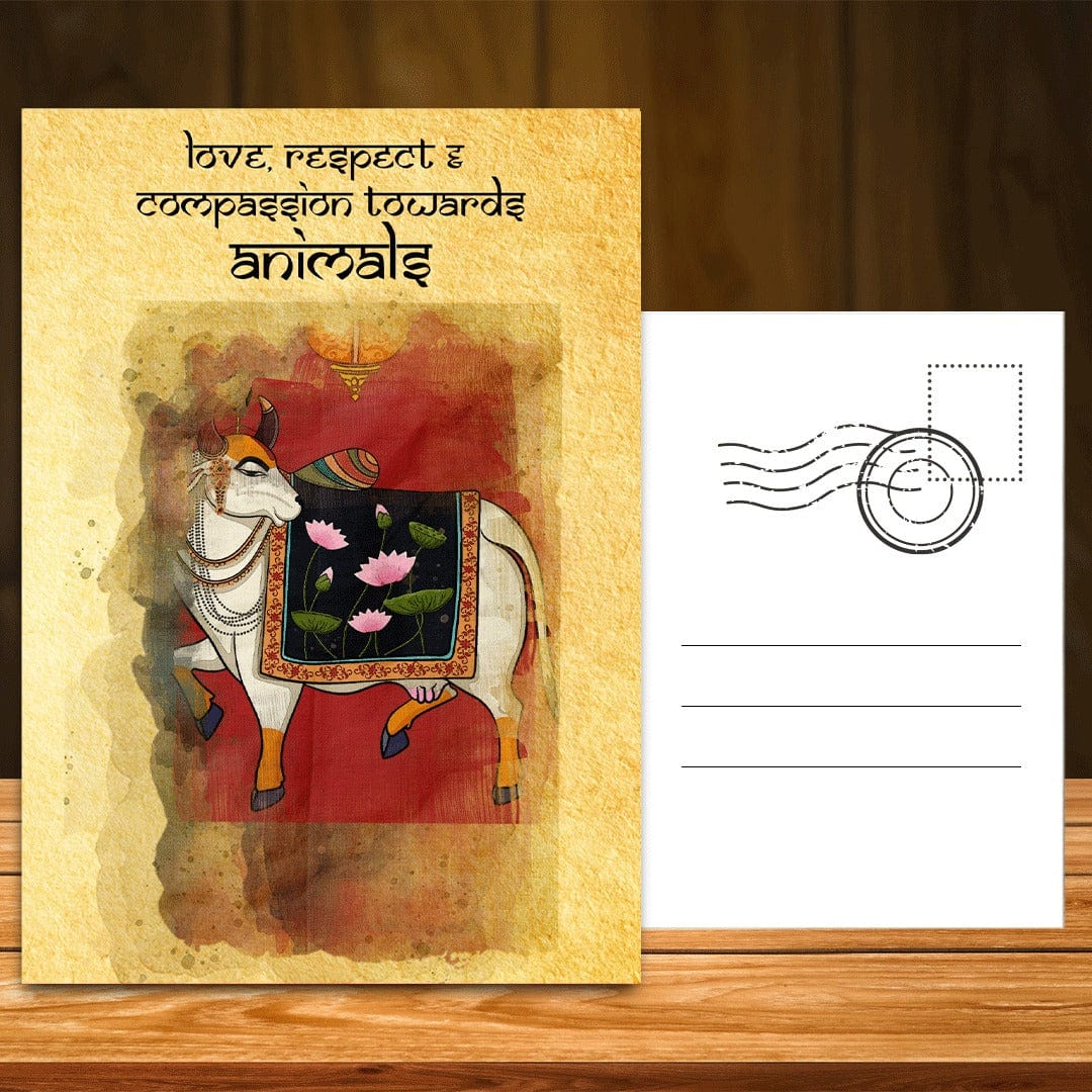 VIRAASAT’S LOVE RESPECT & COMPASSION TOWARDS ANIMALS POSTCARDS Pack of 10